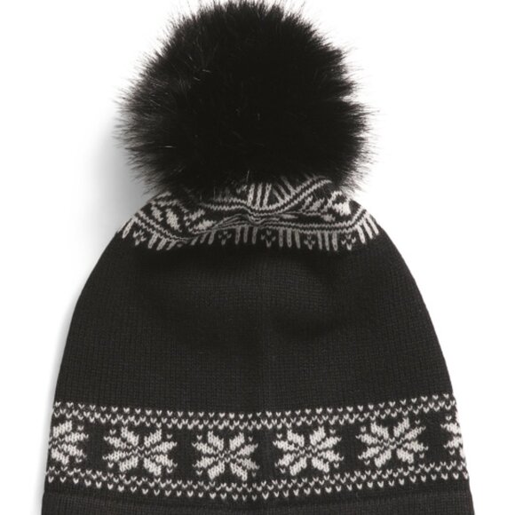 NEW HANNAH ROSE Merino Wool 3 In 1 Glove With Snowflake Fair Isle Pattern 261TN - Picture 4 of 4